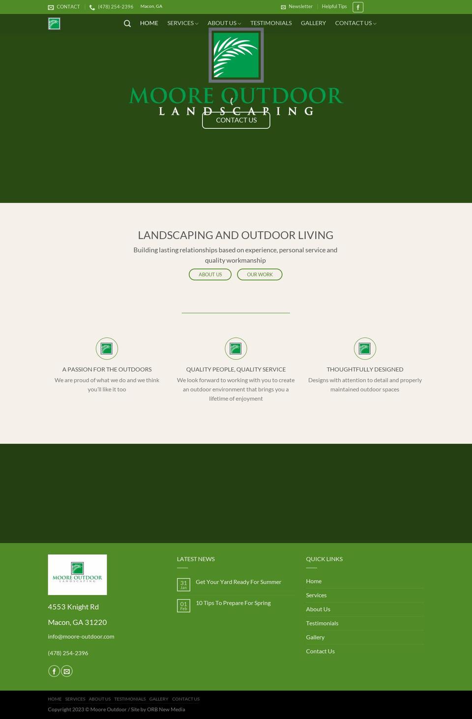 moore-outdoor.com — Shopify storefront screenshot