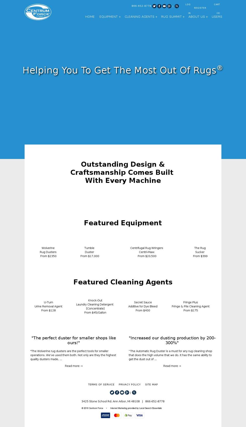 mooremachines.net shopify website screenshot