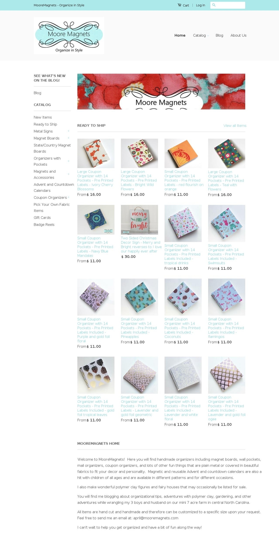 mooremagnets.com — Shopify storefront screenshot