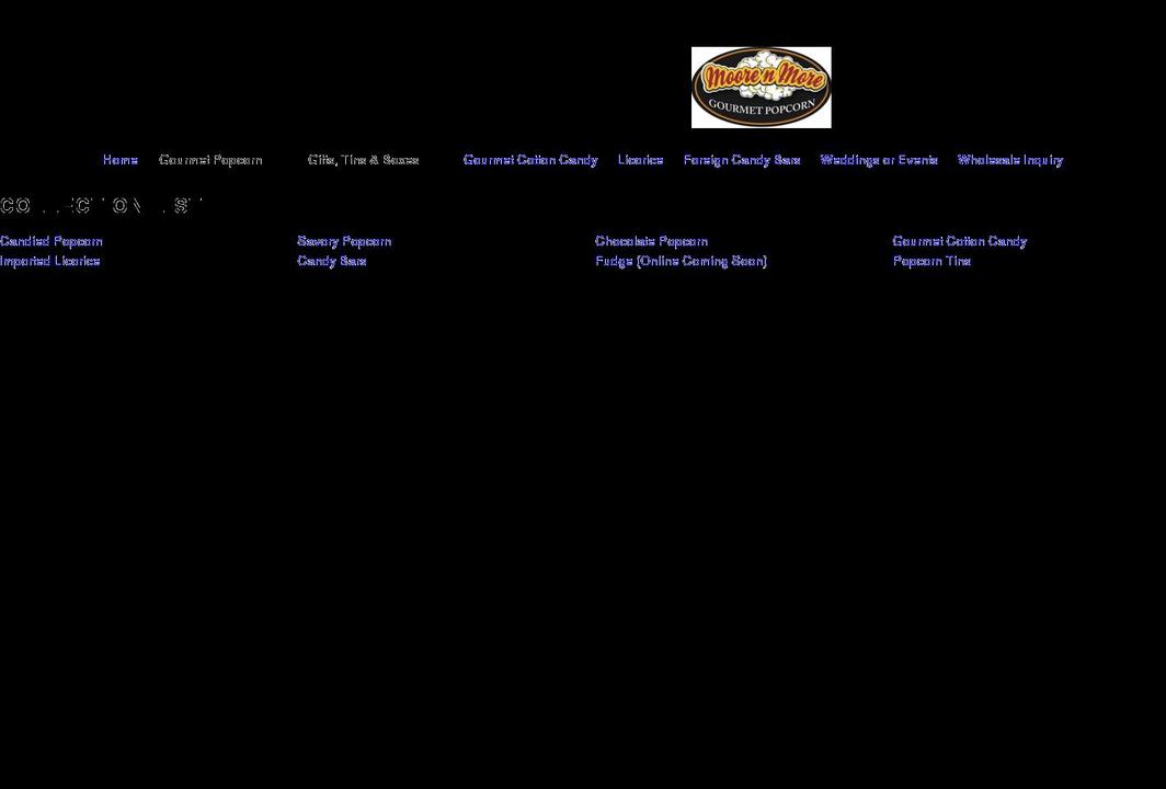 moorenmorepopcorn.com shopify website screenshot