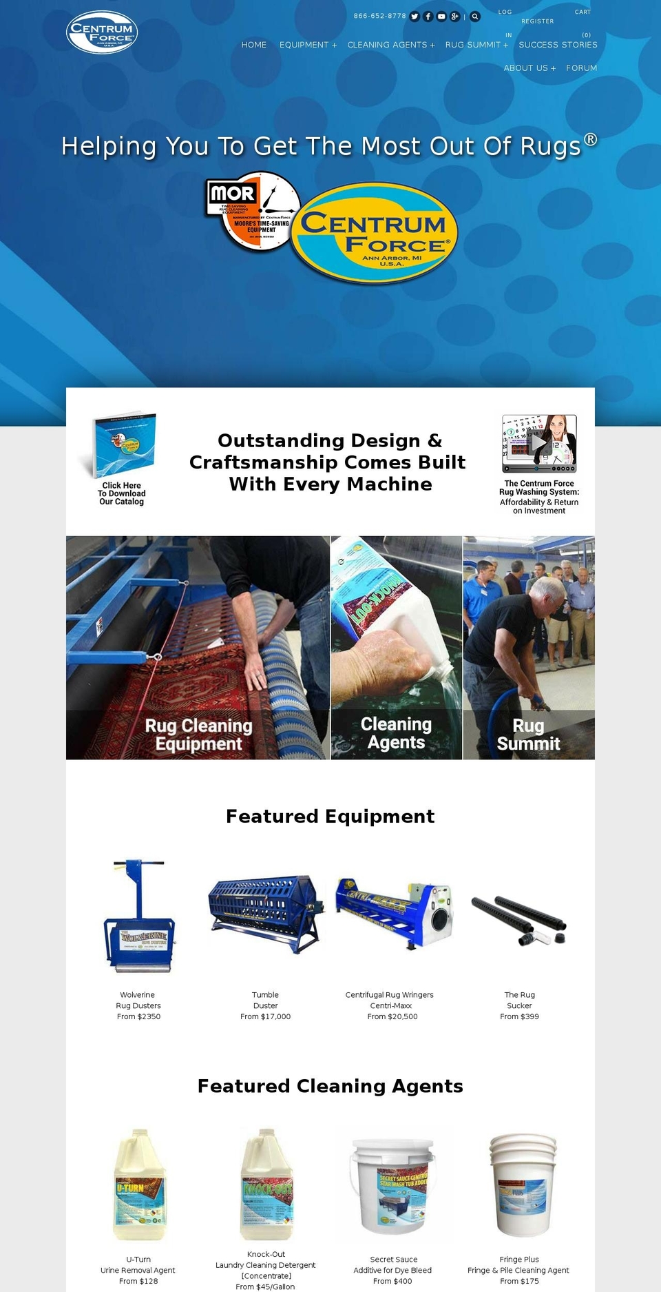 moorerugwashingequipment.com shopify website screenshot