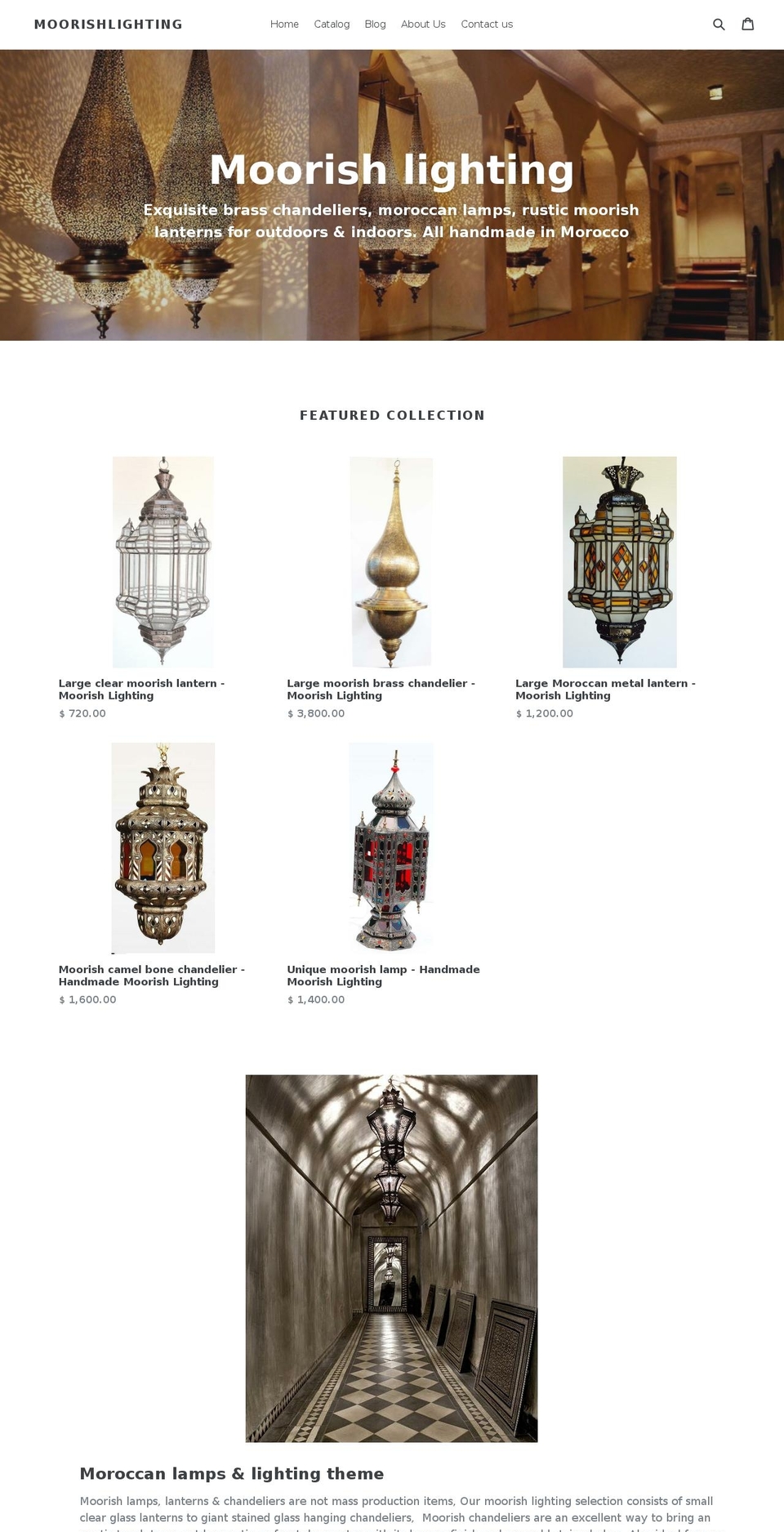 moorishfurniture.com shopify website screenshot