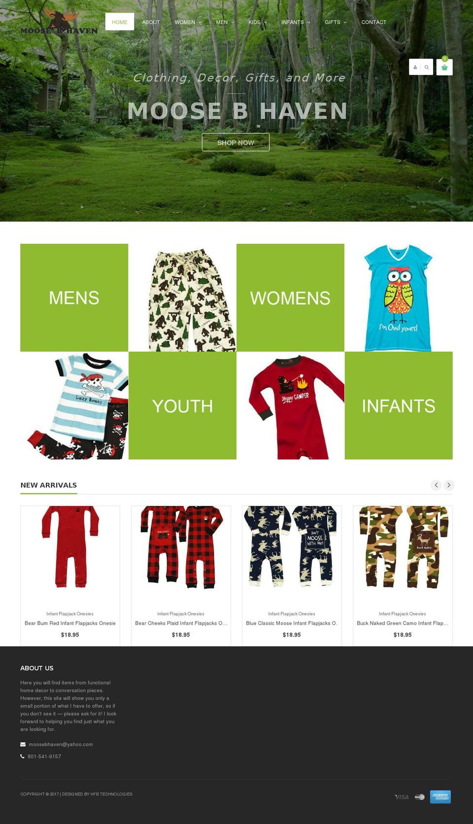 moosebhaven.com shopify website screenshot