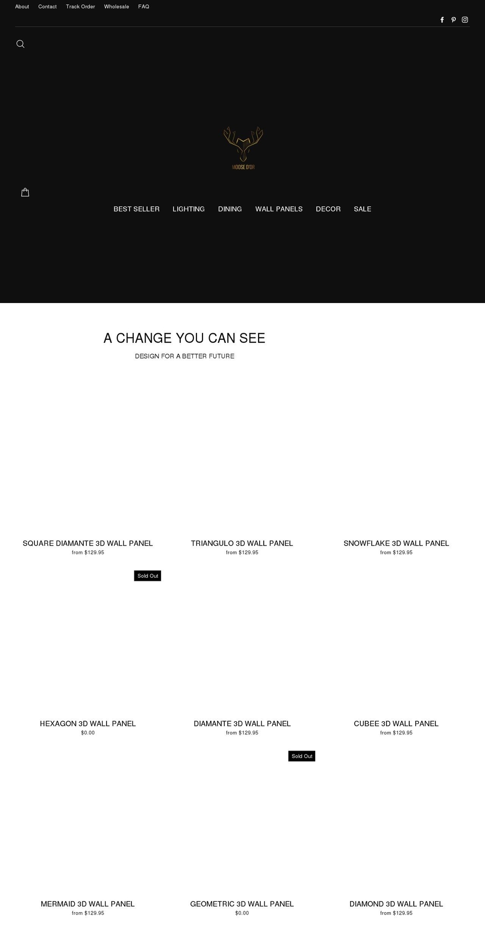 moosedor.com shopify website screenshot