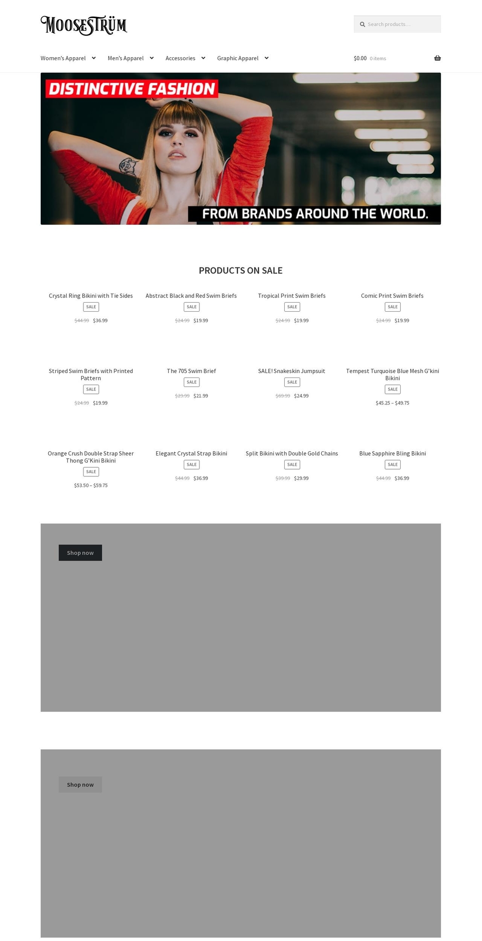 moosestrum.com shopify website screenshot