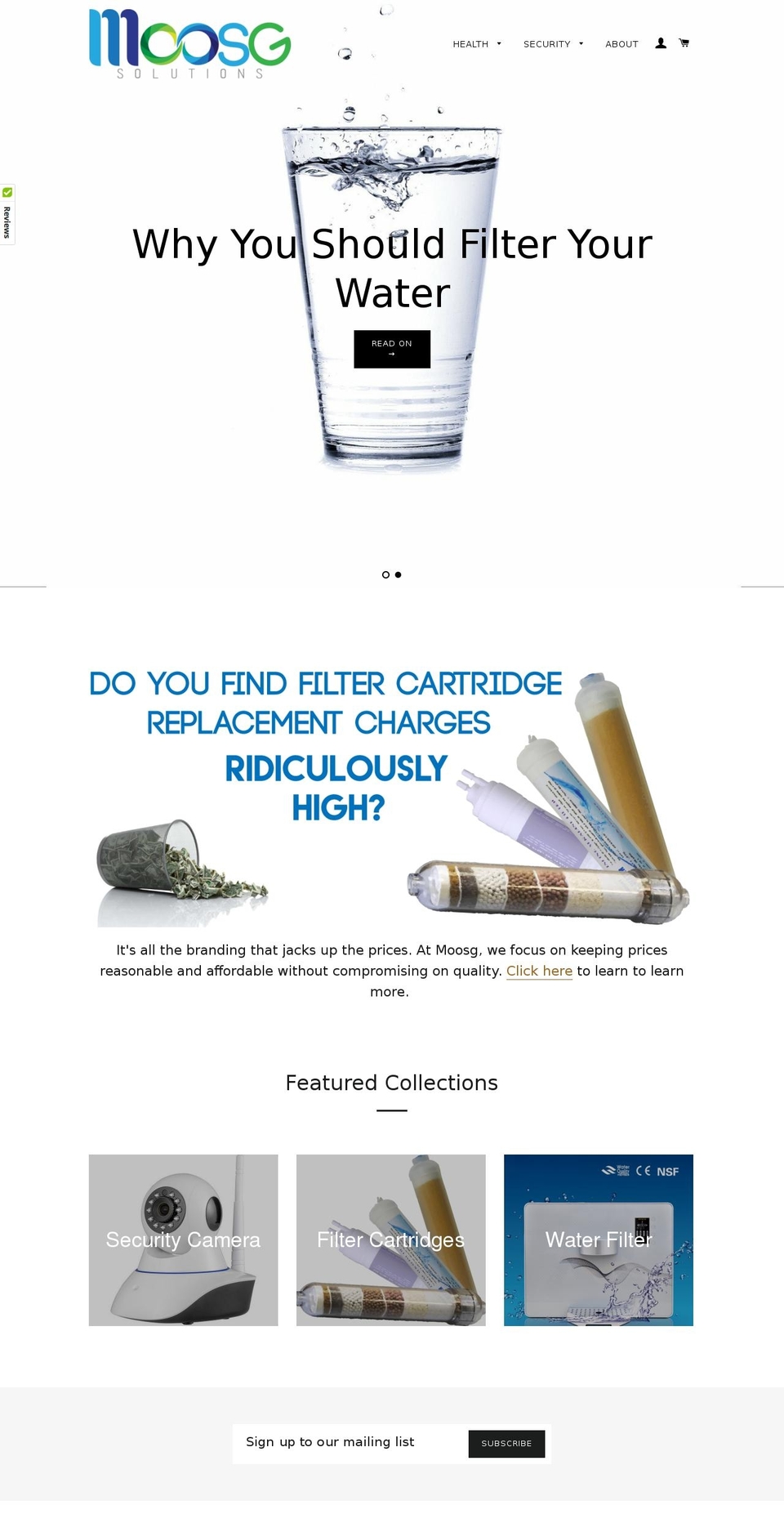 moosg.com shopify website screenshot