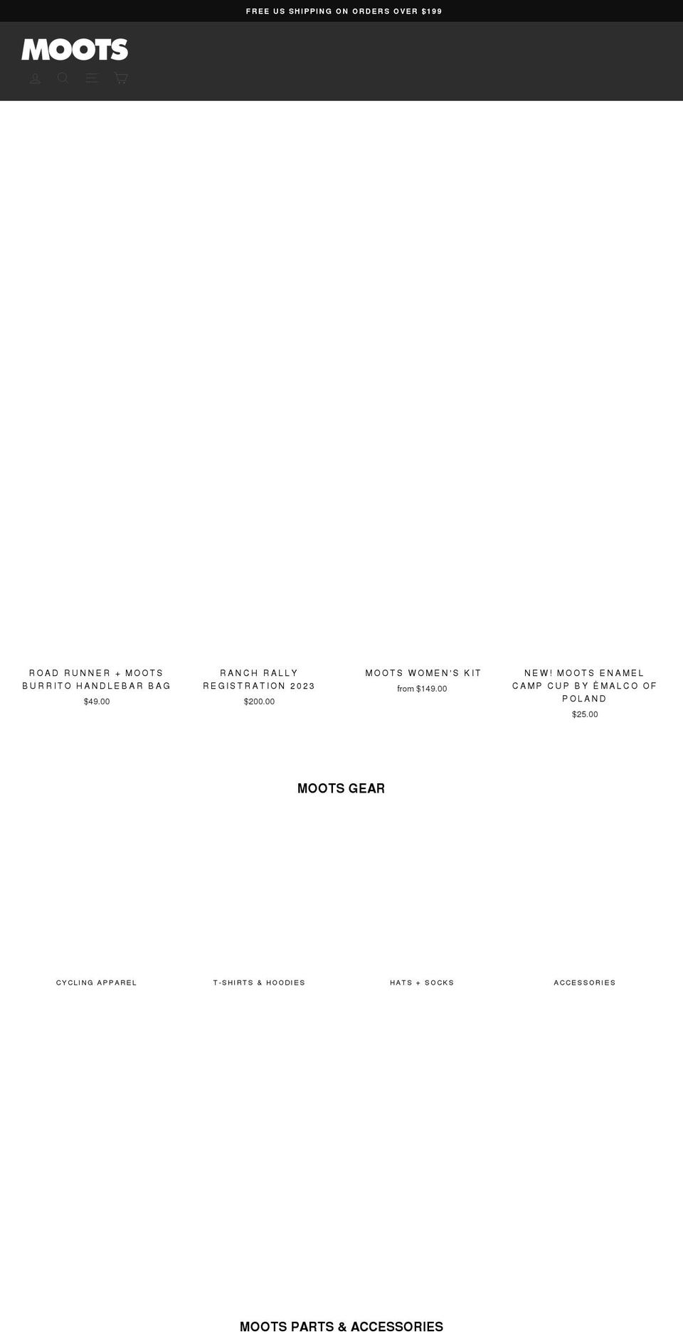 moots.myshopify.com shopify website screenshot