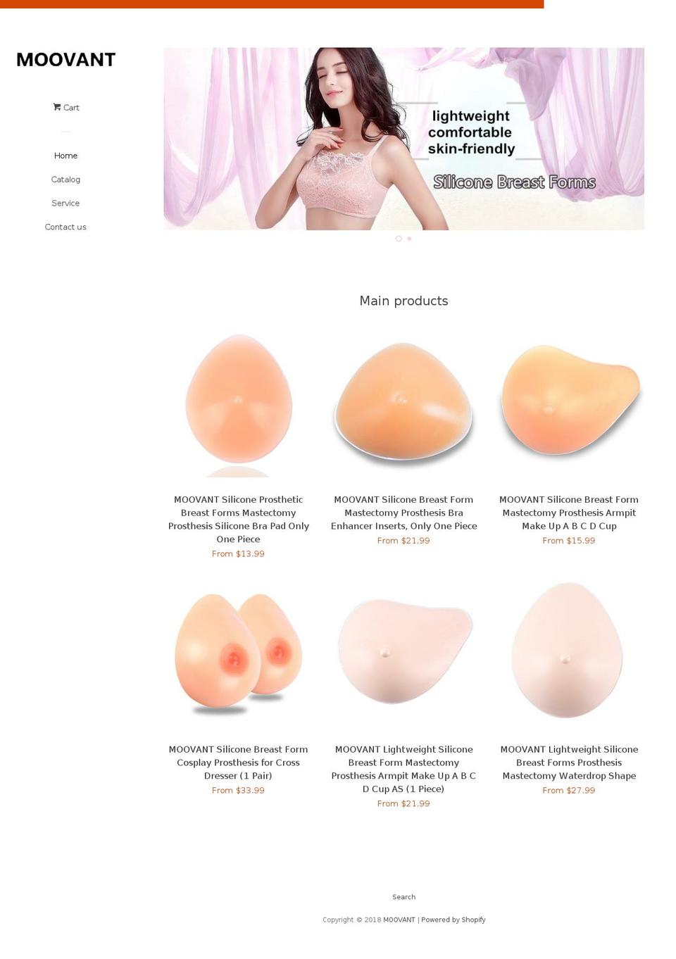 moovant.com — Shopify storefront screenshot