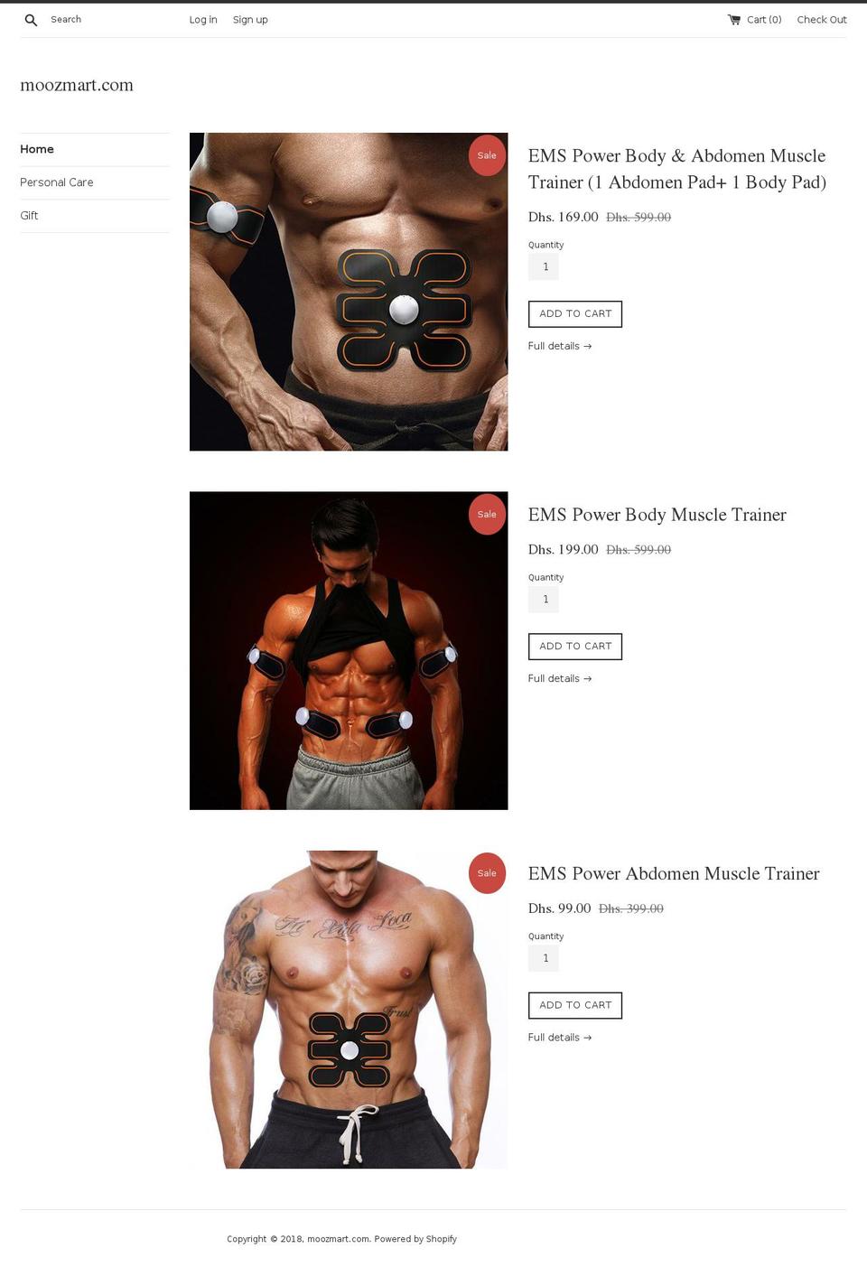 moozmart.com — Shopify storefront screenshot