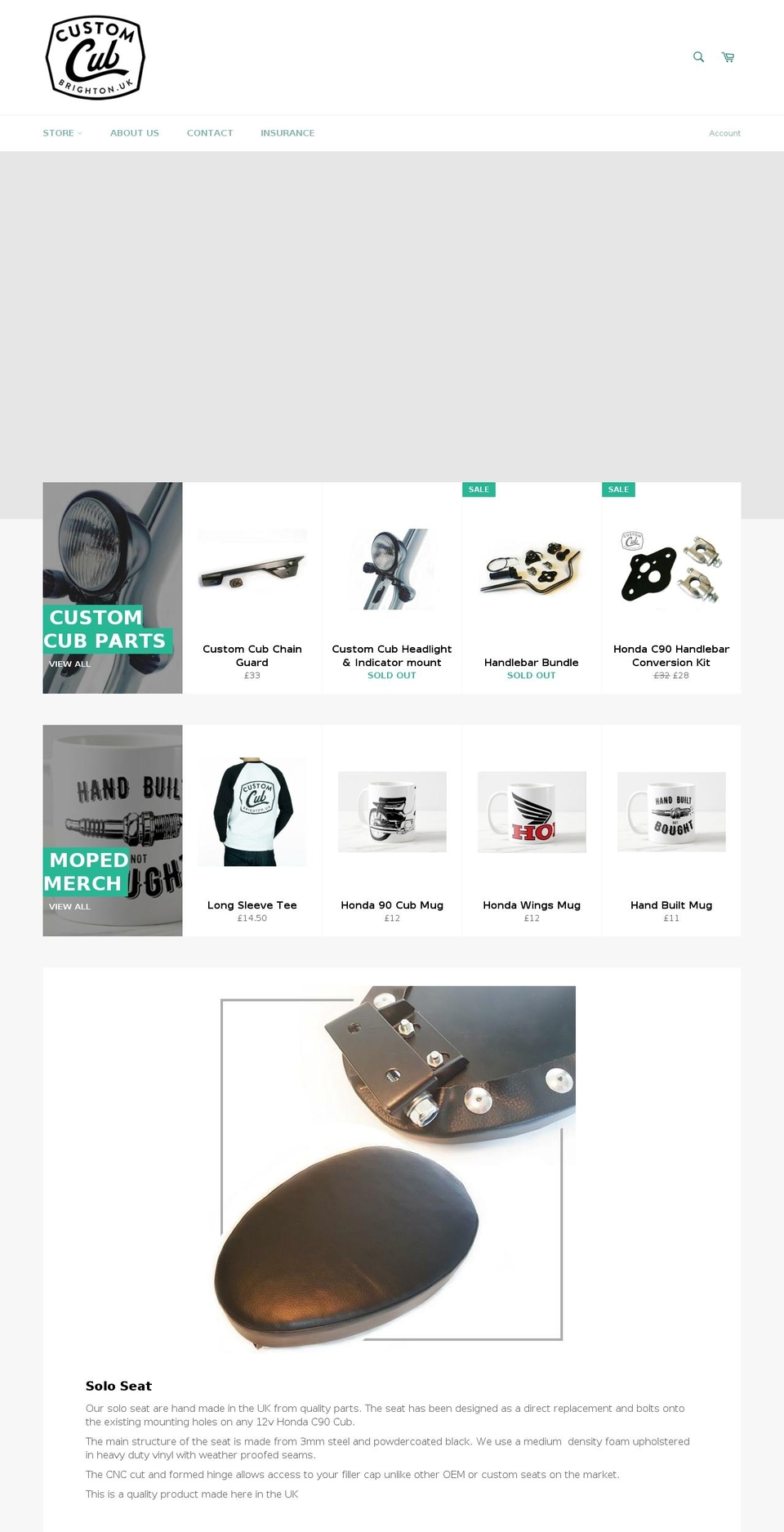 mopedmerch.com — Shopify storefront screenshot