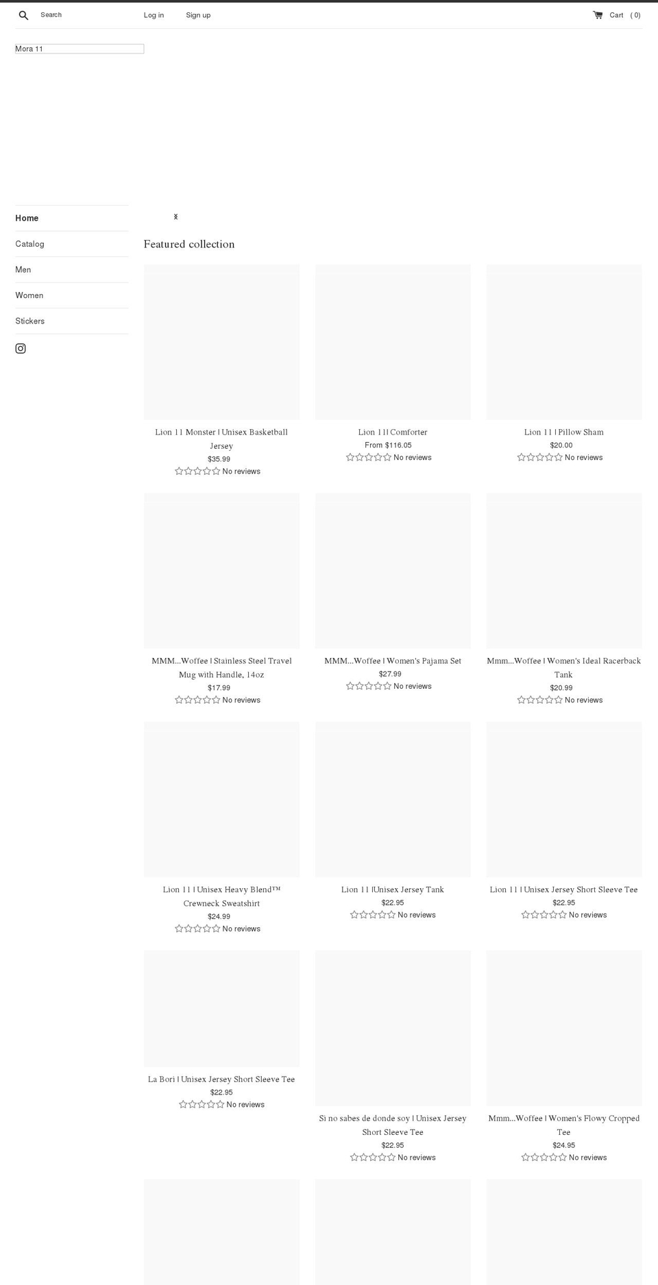 mora11.com shopify website screenshot