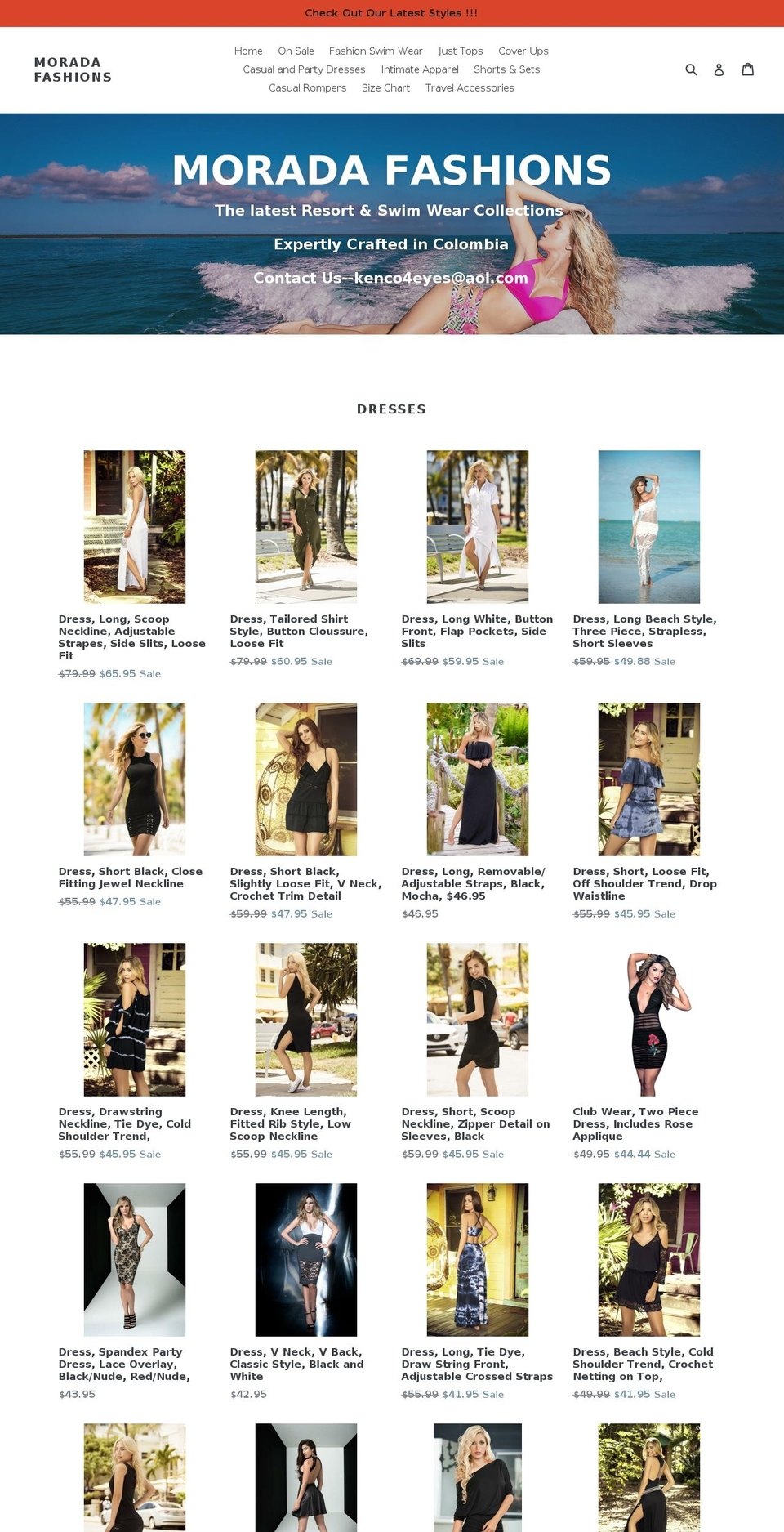 morada-fashions.com — Shopify storefront screenshot