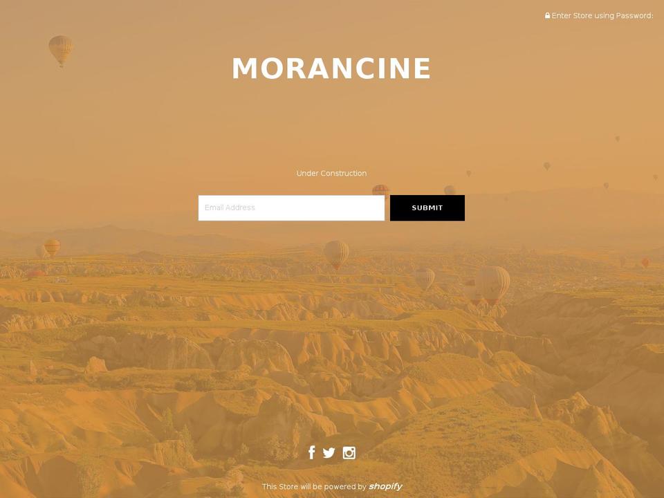morancine.com shopify website screenshot