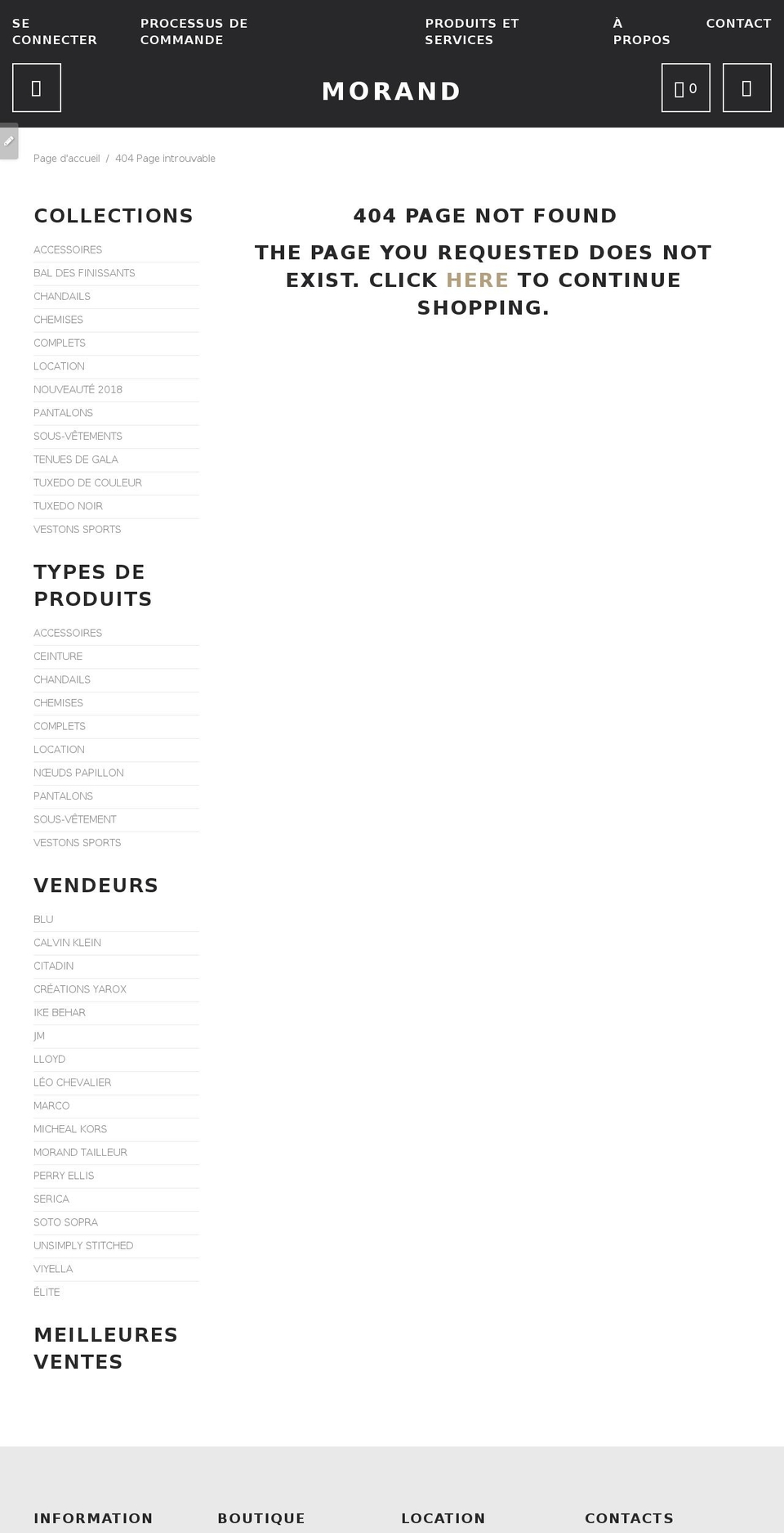 MORAND Shopify theme site example moranduniforme.com