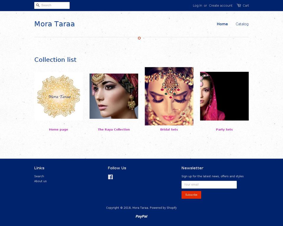 morataraa.com — Shopify storefront screenshot