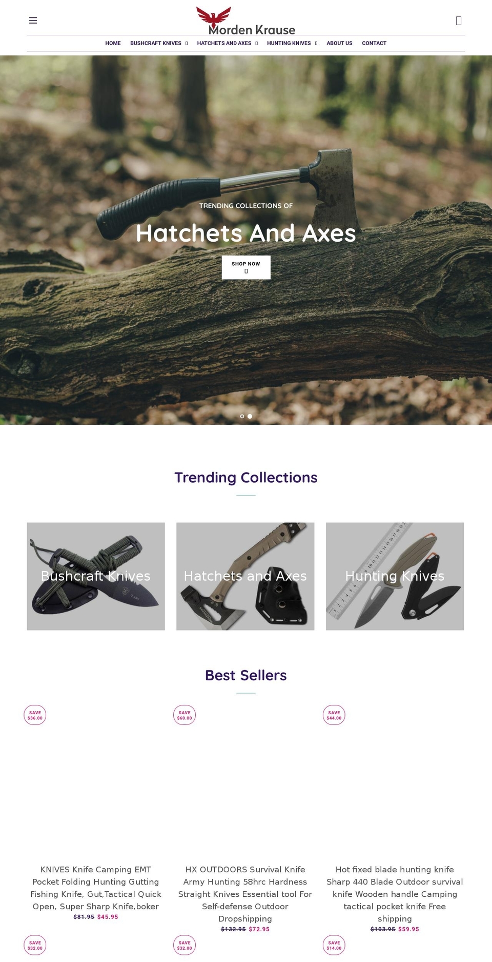 mordenkrause.com shopify website screenshot