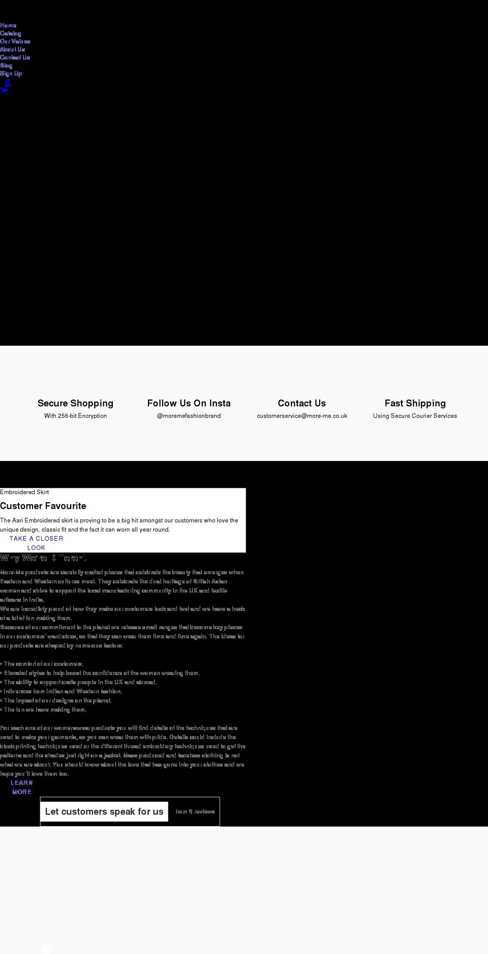 more-me.co.uk shopify website screenshot