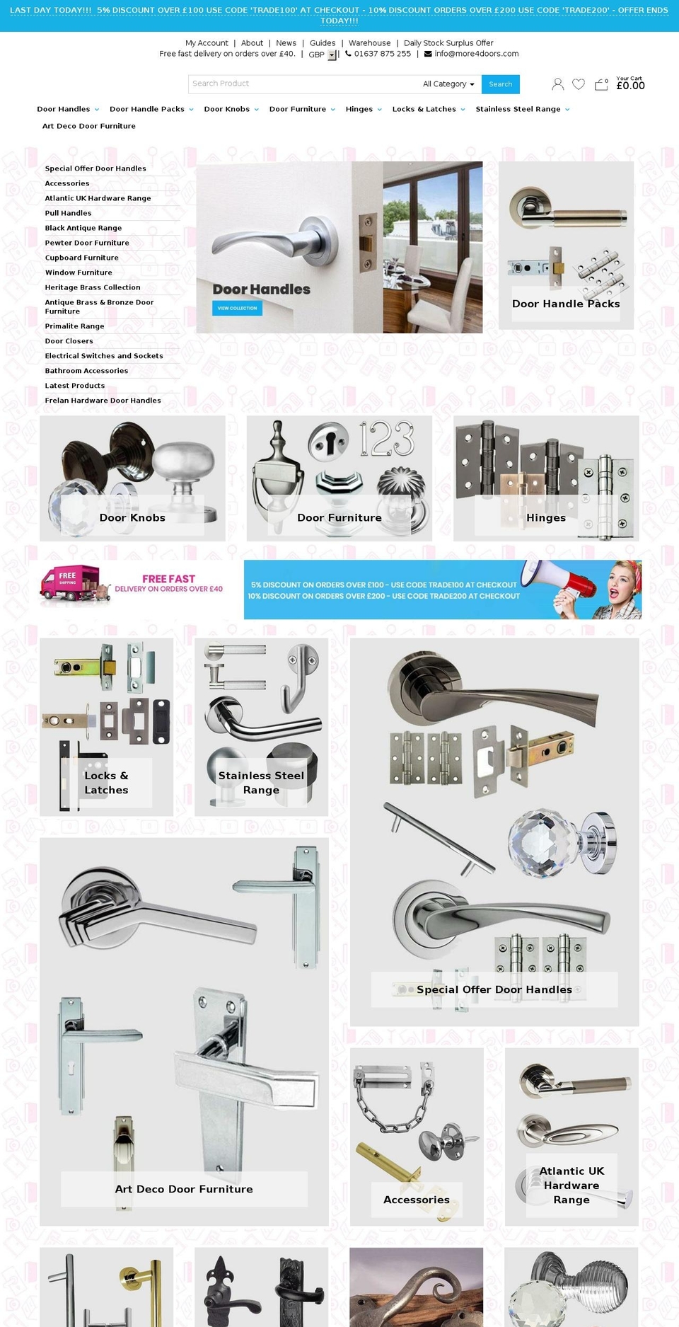 more4doors.com — Shopify storefront screenshot