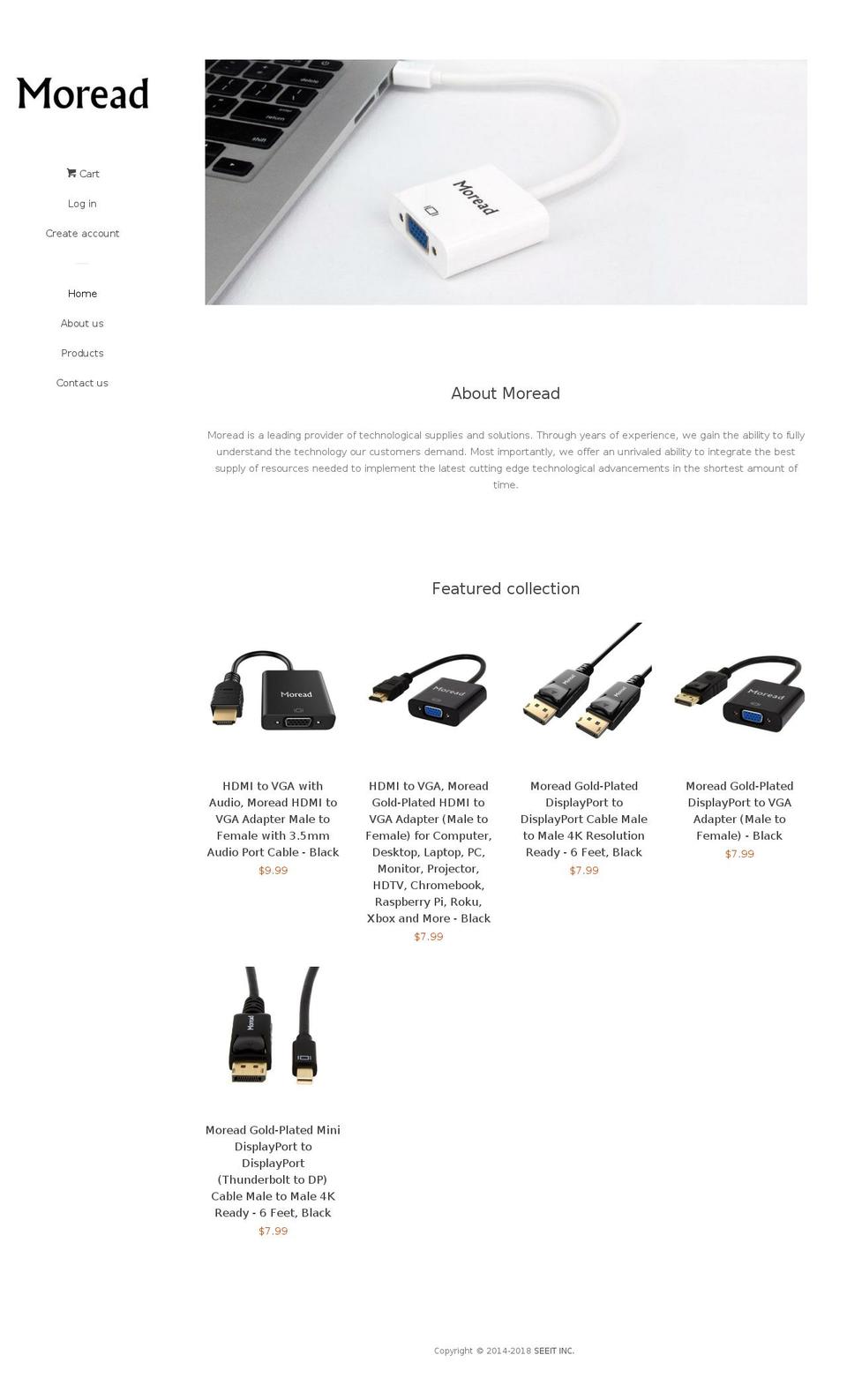 moreadtech.com — Shopify storefront screenshot