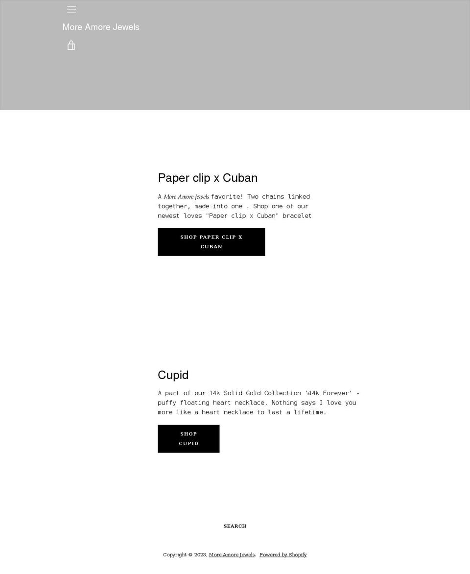 moreamore.shop shopify website screenshot