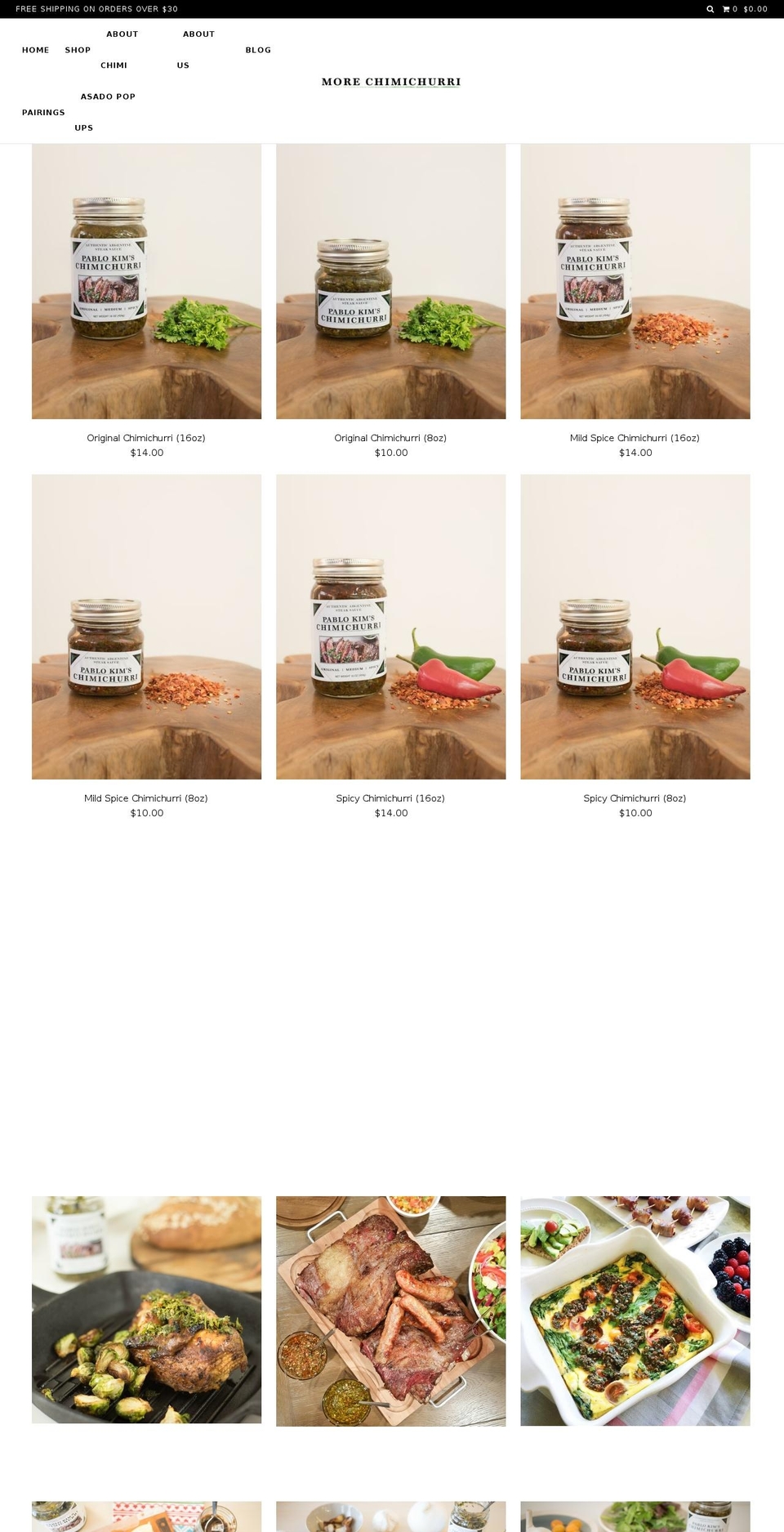 morechimichurri.com shopify website screenshot