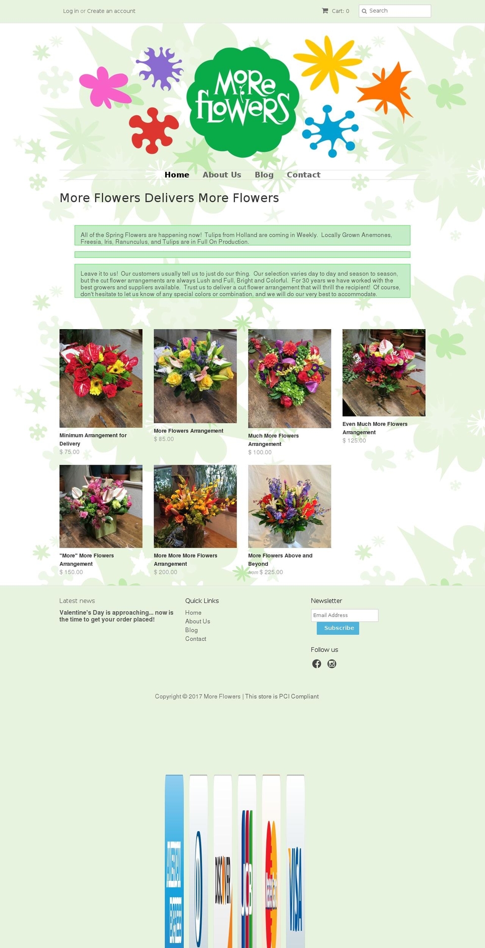 moreflowers.com shopify website screenshot
