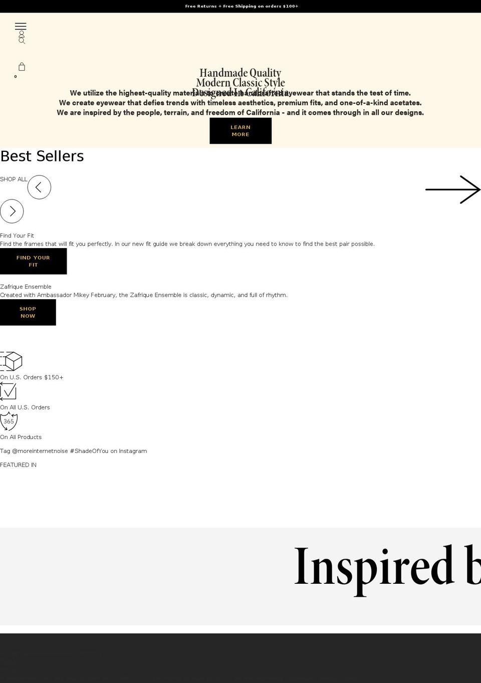 moreinternetnoise.com shopify website screenshot