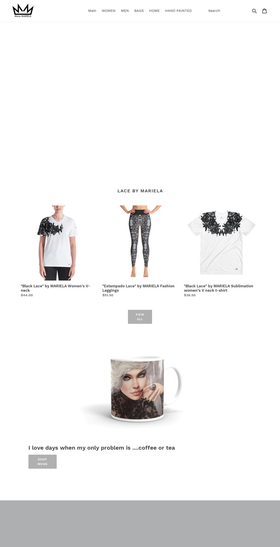 moremariela.com — Shopify storefront screenshot