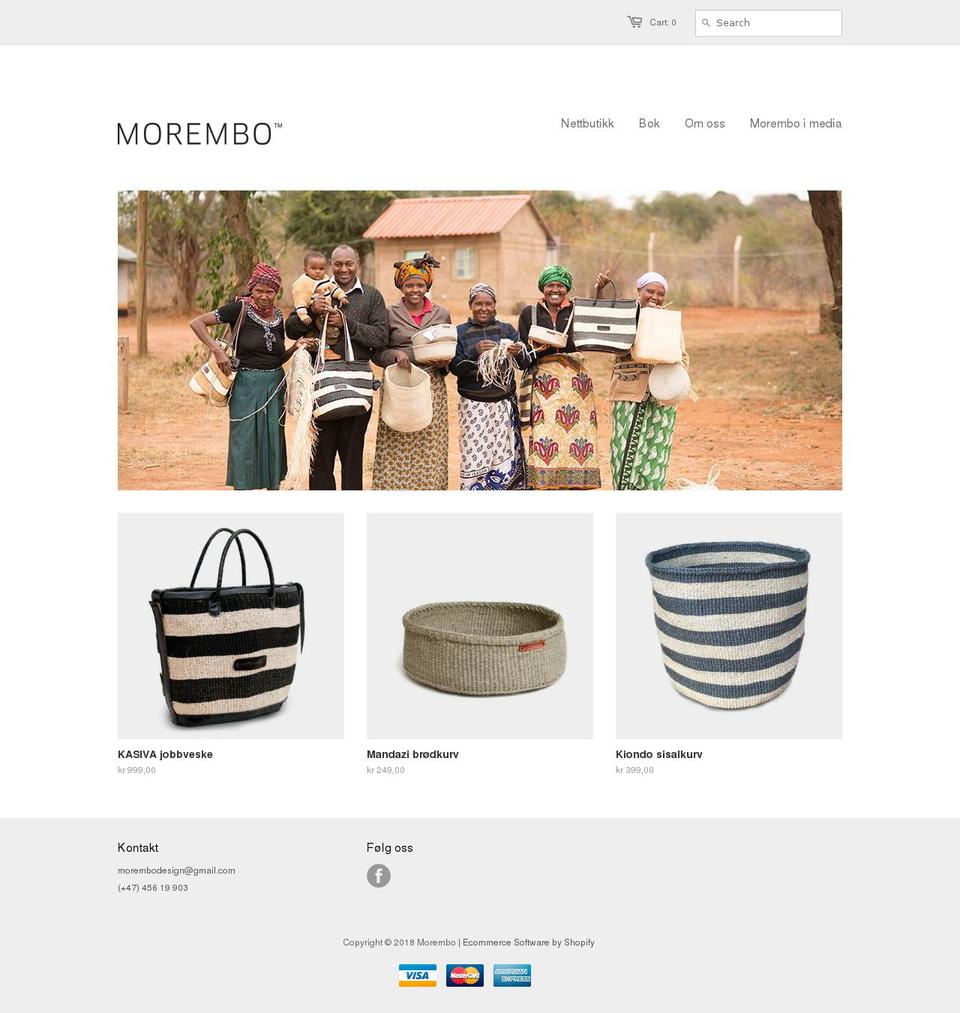 morembo.no shopify website screenshot