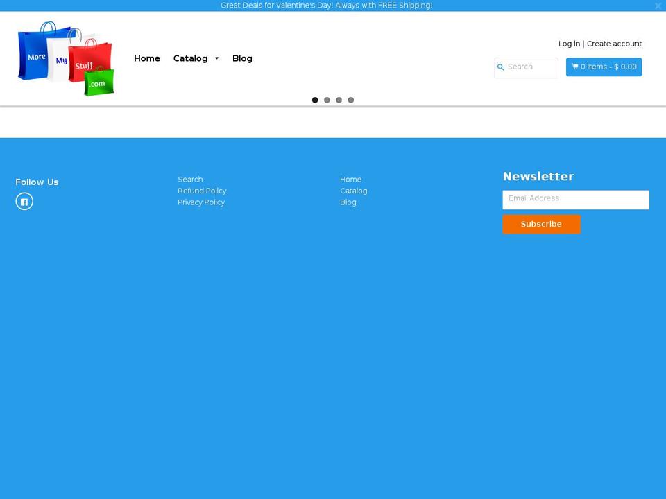 moremystuff.com shopify website screenshot