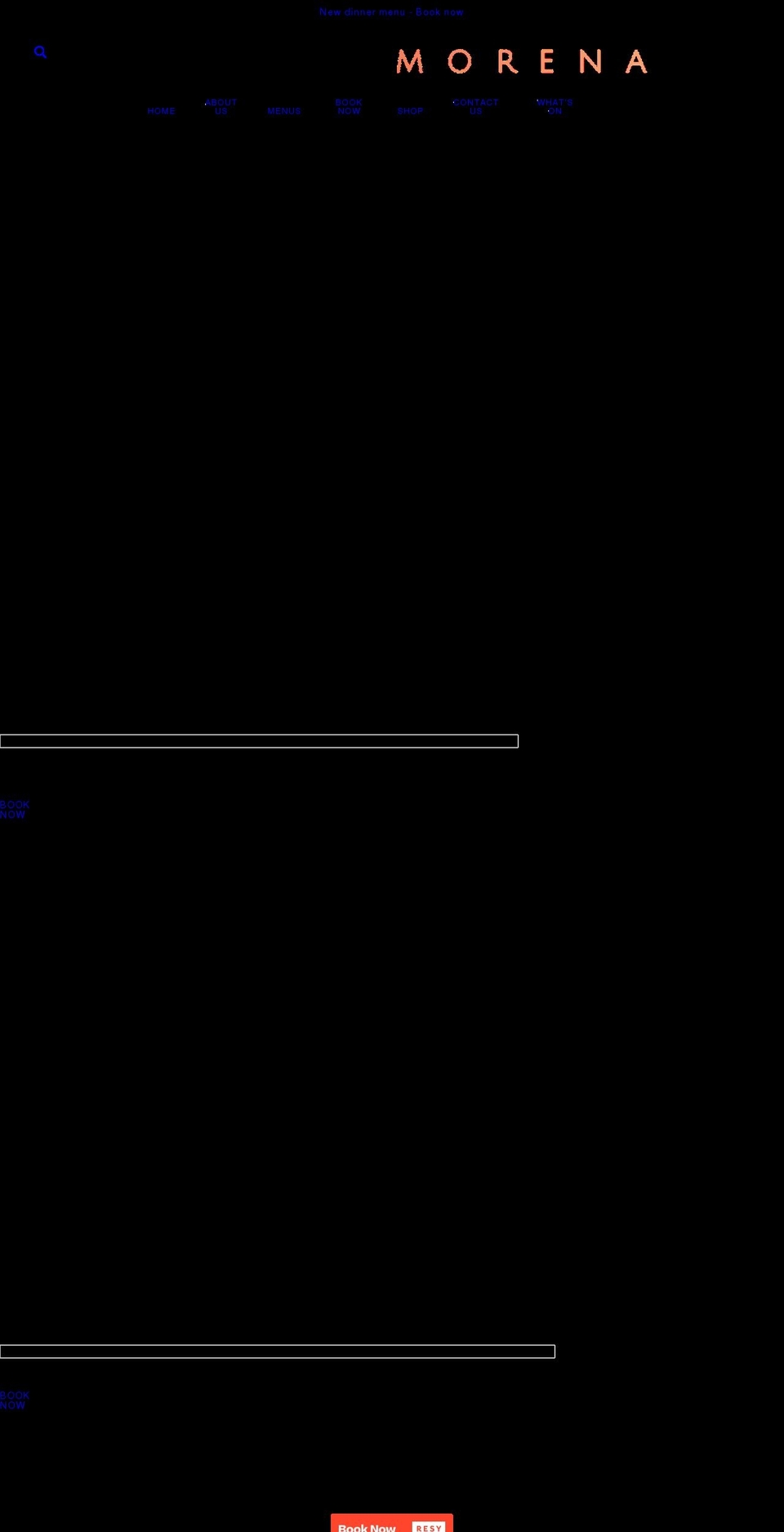 morenalondon.com shopify website screenshot