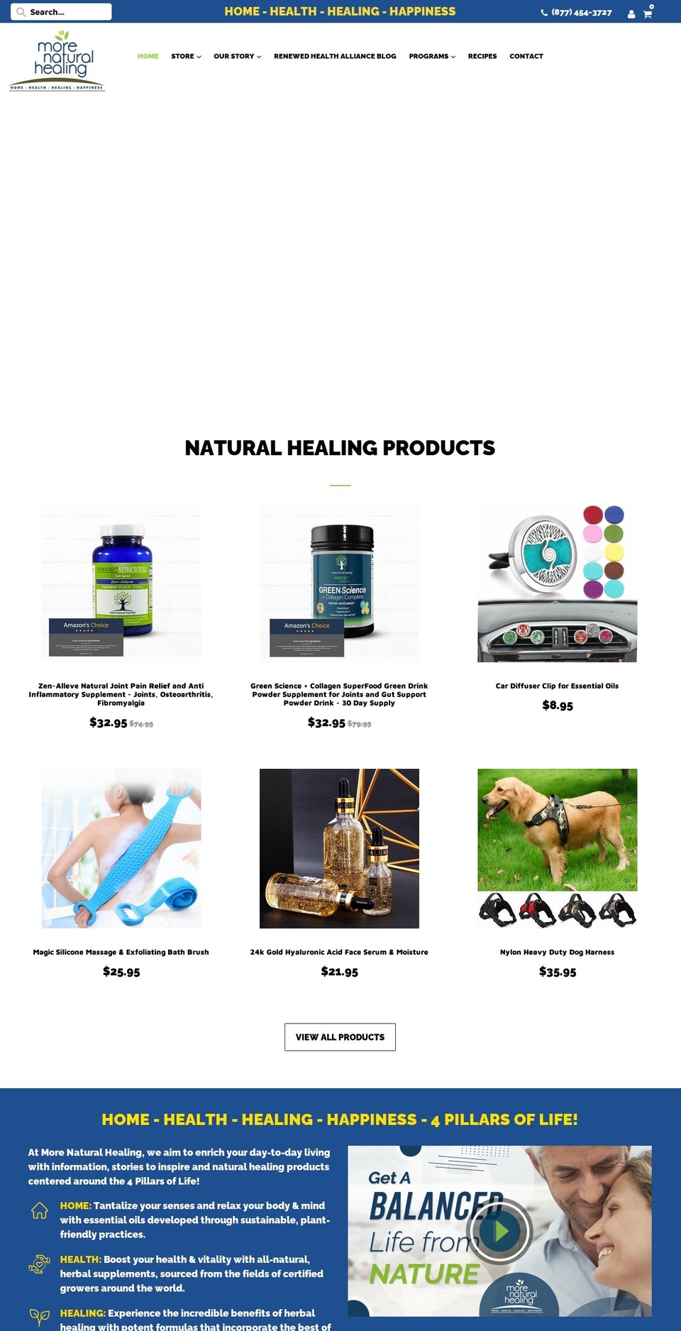 Site Update Shopify theme site example morenaturalhealing.com