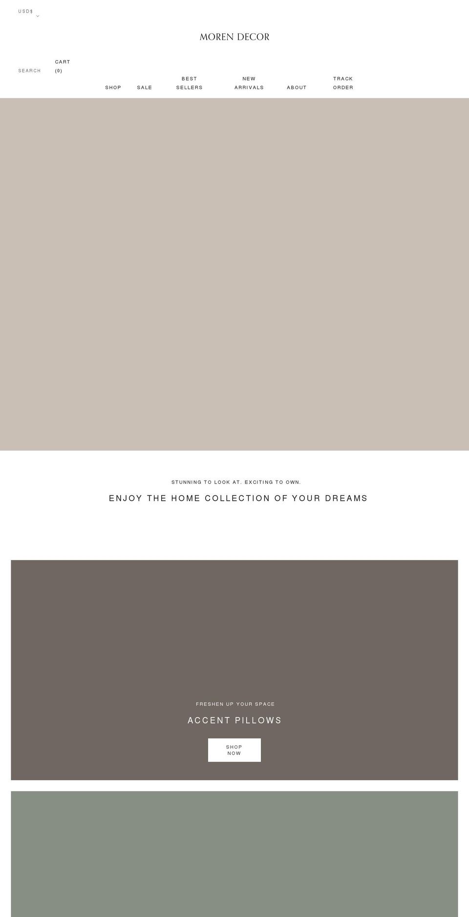 morendecor.com shopify website screenshot