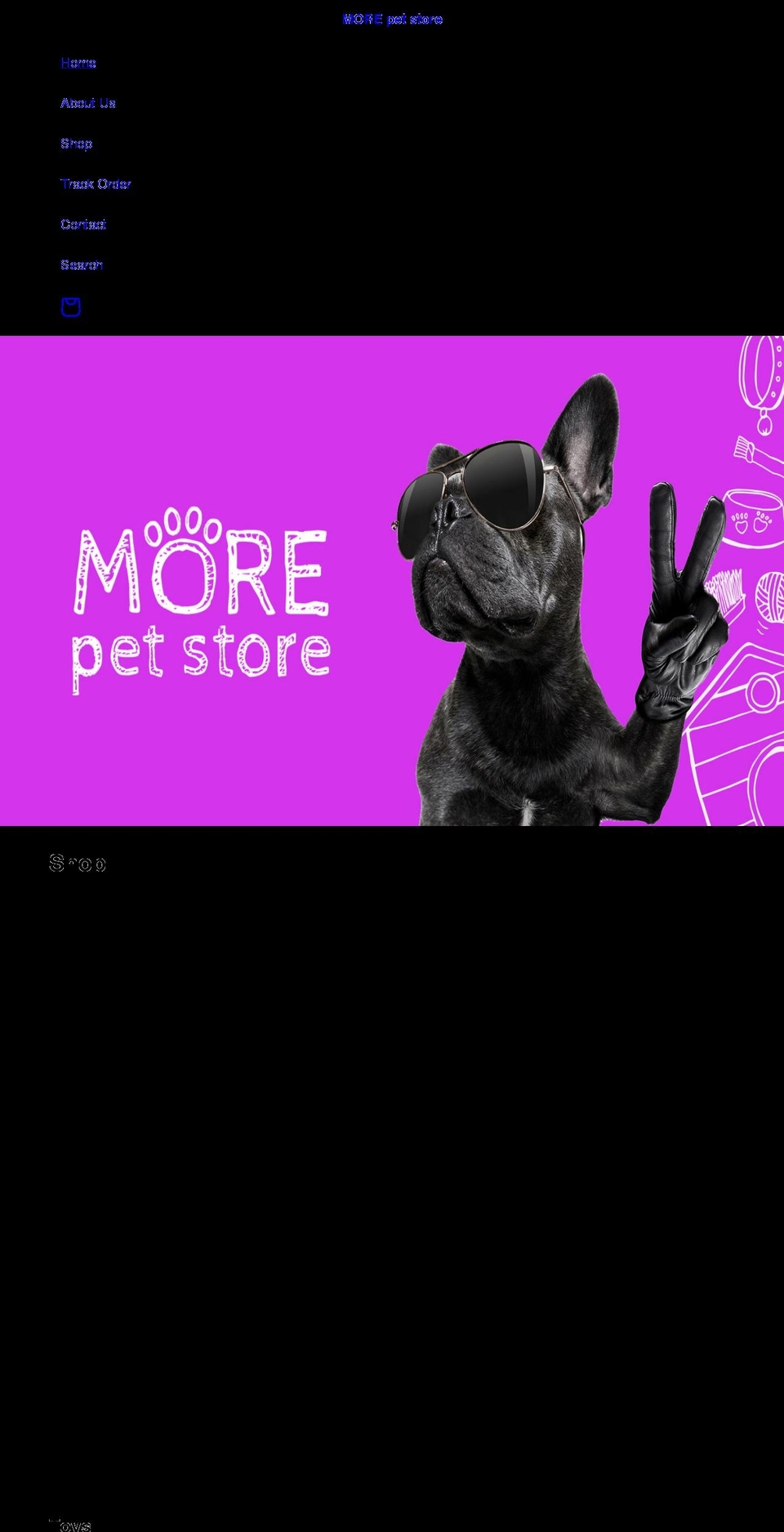 morepetstore.com shopify website screenshot
