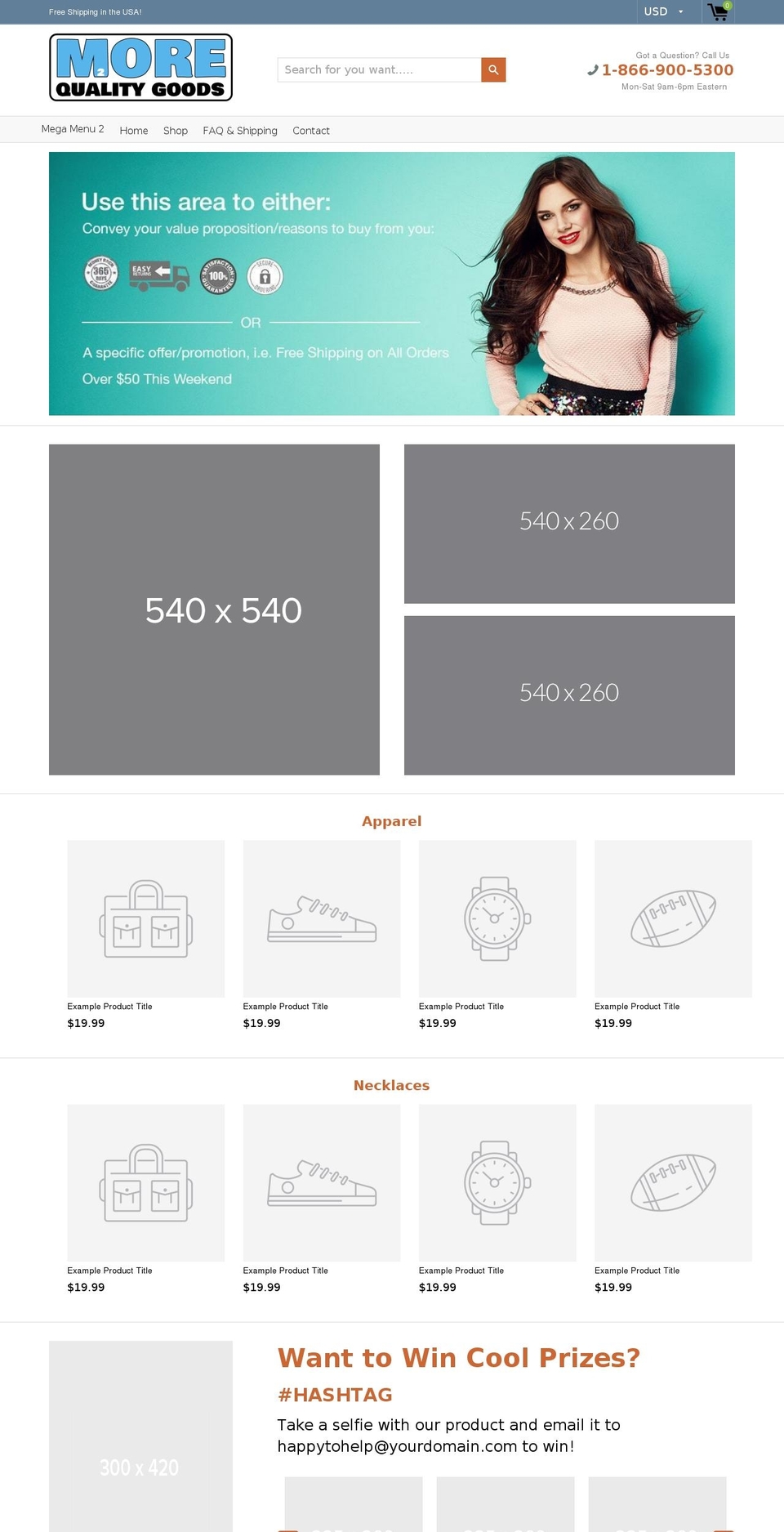 morequalitygoods.com — Shopify storefront screenshot