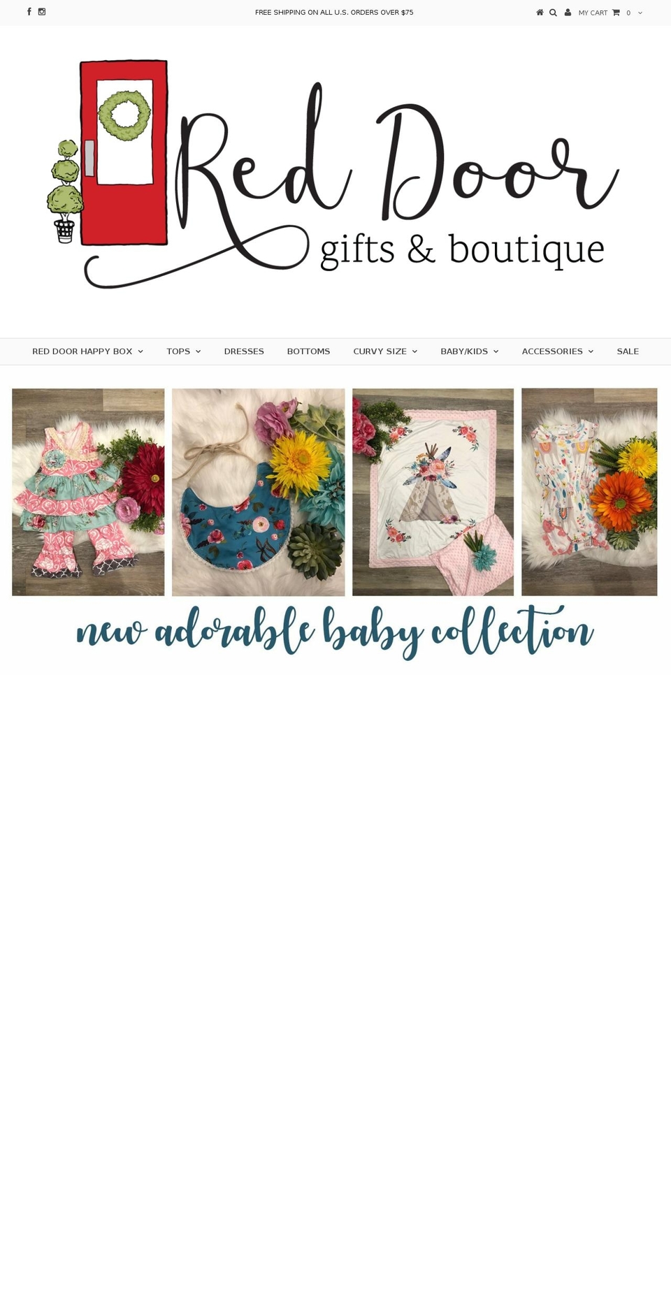 morereddoorboutique.com shopify website screenshot