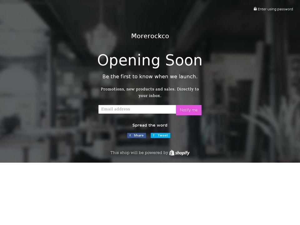 morerockco.com shopify website screenshot