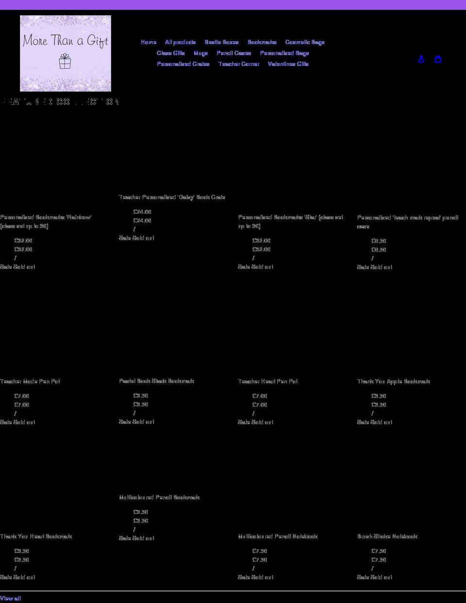 morethanagift.co.uk shopify website screenshot
