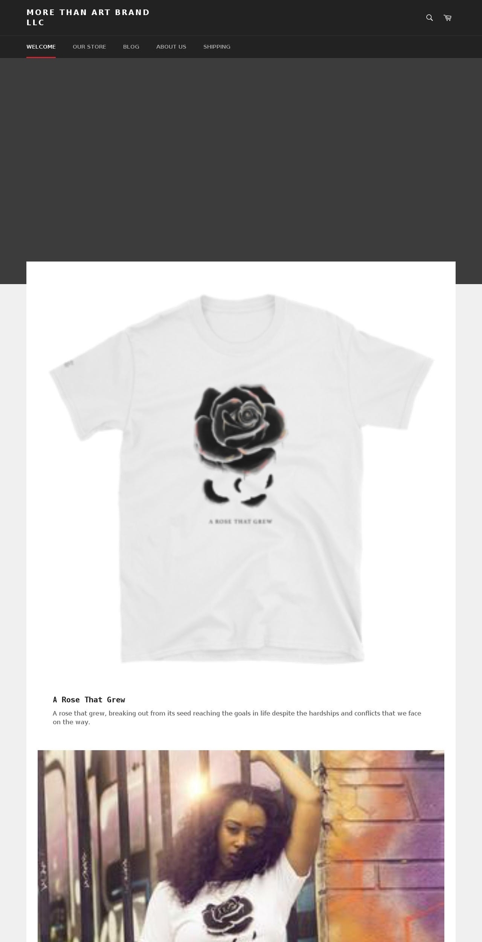 morethanartbrand.com — Shopify storefront screenshot