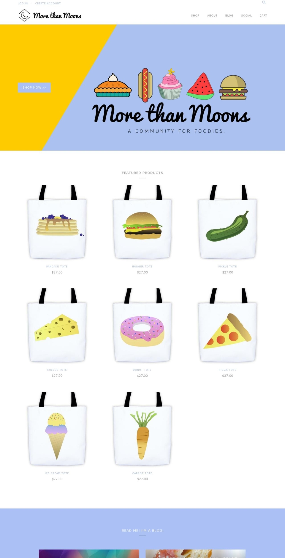 morethanmoons.com shopify website screenshot