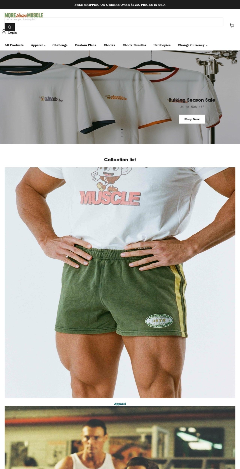 morethanmuscle.com.au shopify website screenshot
