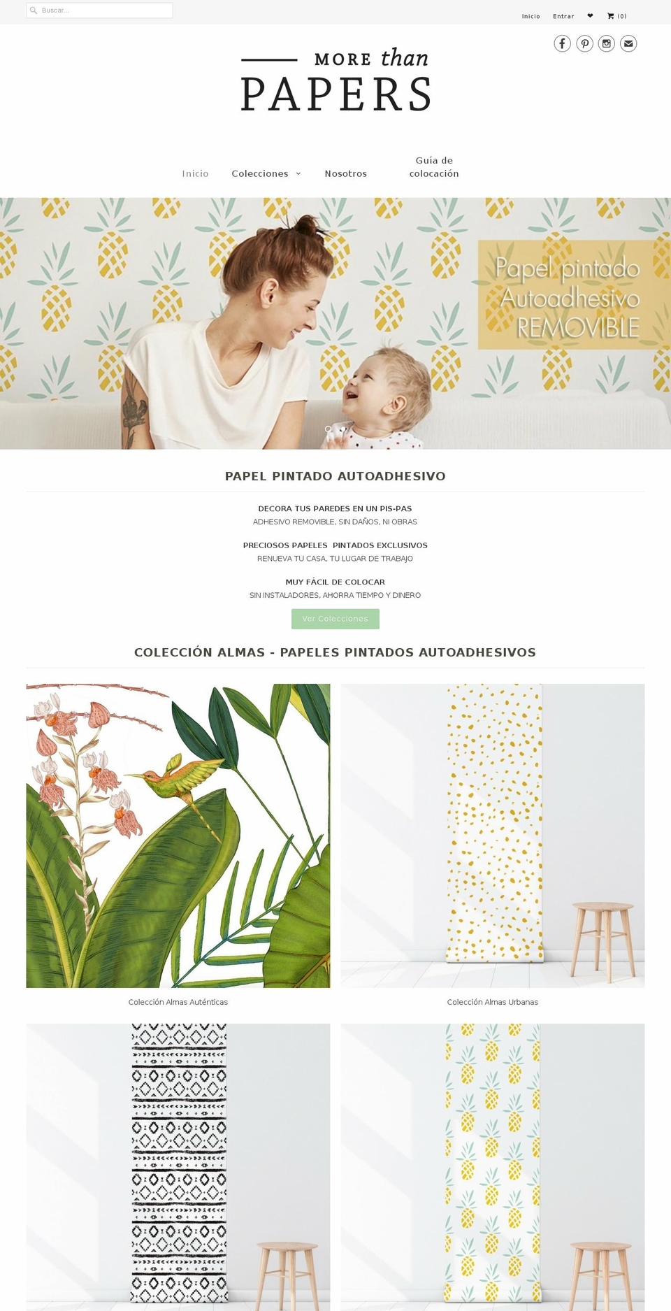 morethanpapers.com — Shopify storefront screenshot