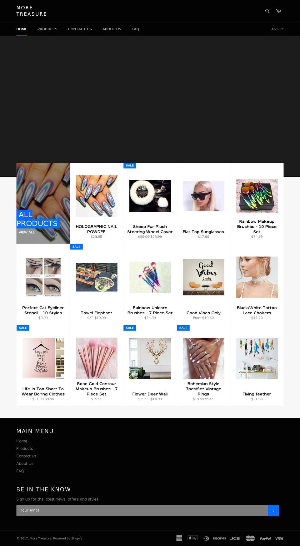moretreasure.com shopify website screenshot