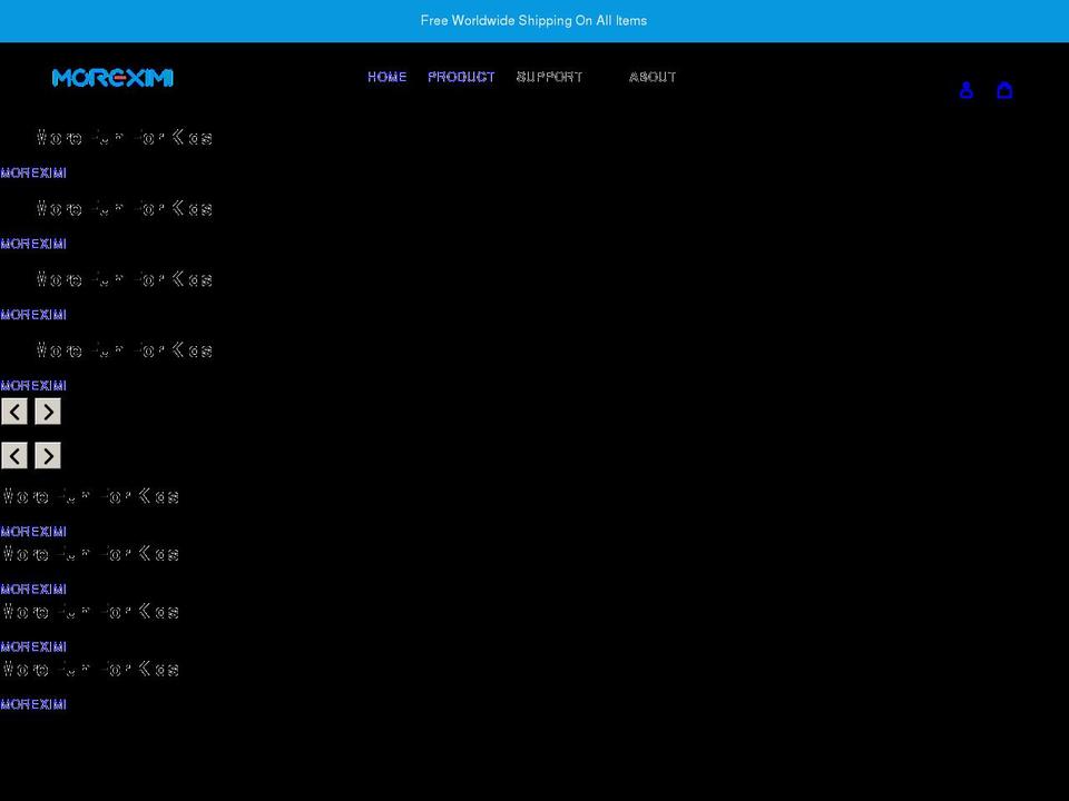 moreximi.com shopify website screenshot