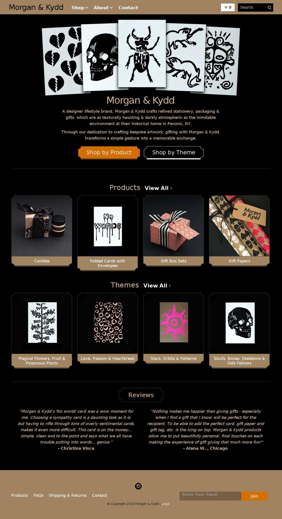 morganandkydd.com — Shopify storefront screenshot