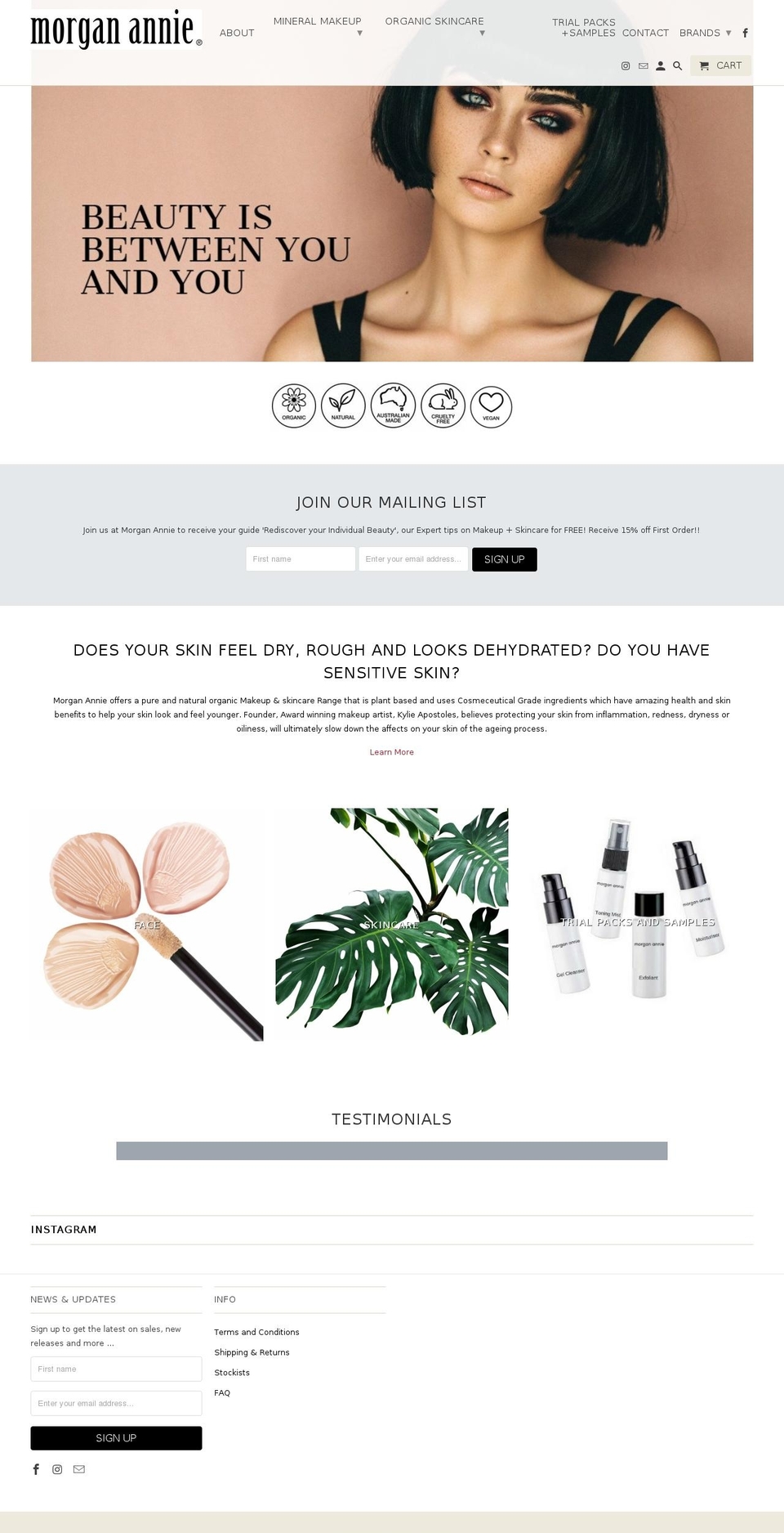 morganannie.com.au shopify website screenshot