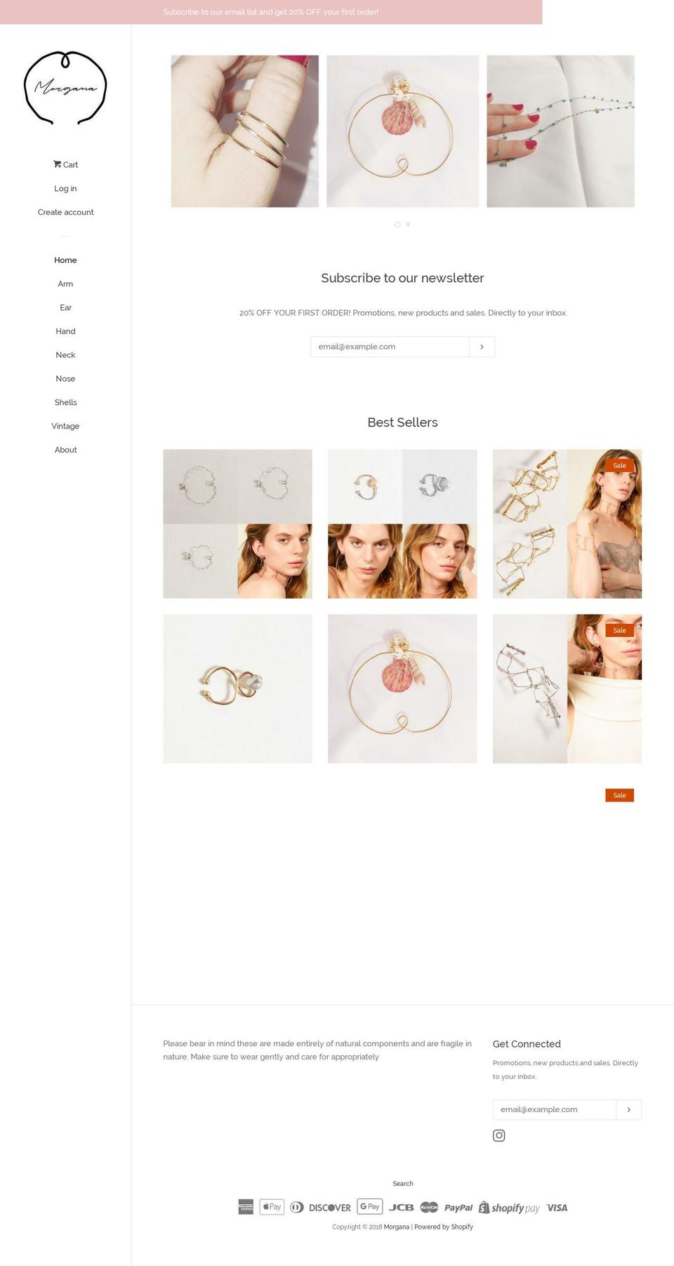 morganausa.net shopify website screenshot