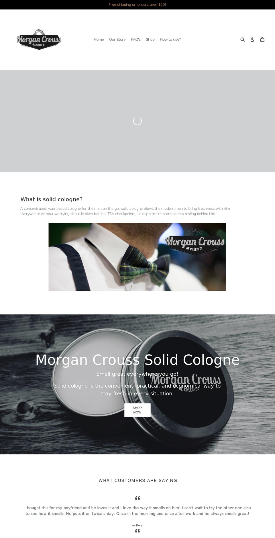 morgancrouss.com — Shopify storefront screenshot