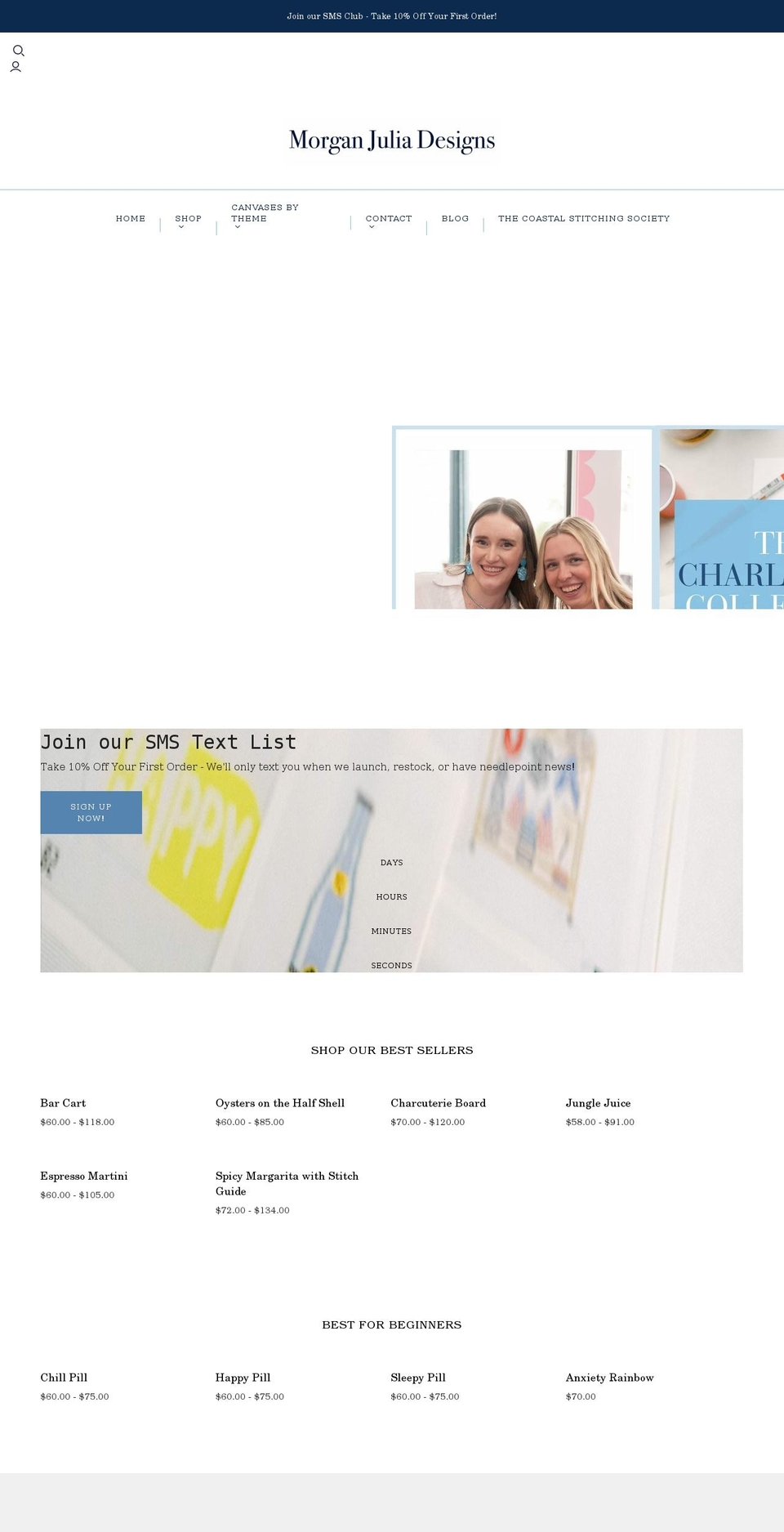 morganjuliadesigns.com shopify website screenshot