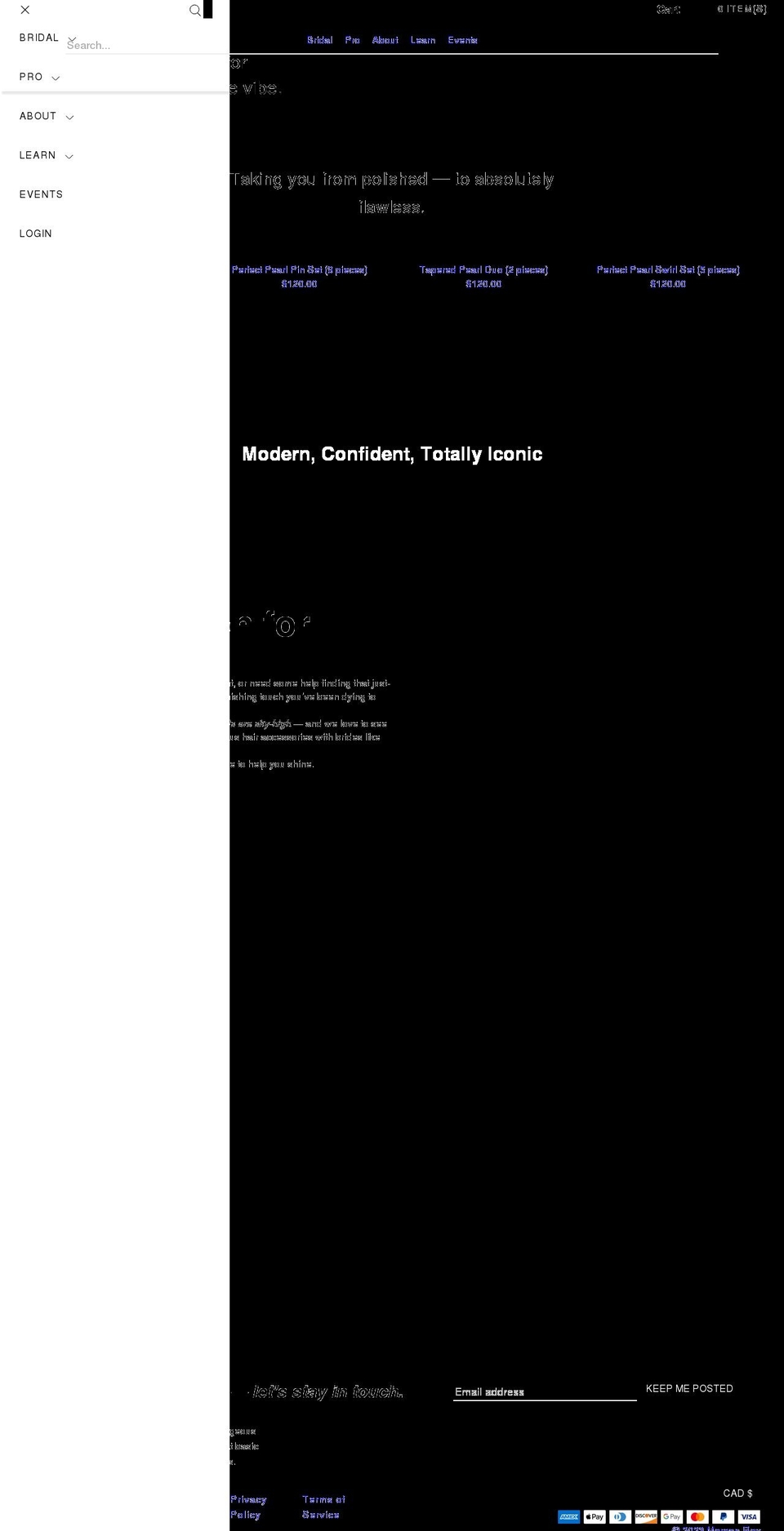 morganroybeauty.com shopify website screenshot